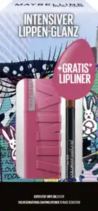 Maybelline New York Super Stay Vinyl Ink Coy & Color Sensational Shaping Lipliner Nude Seduction Set