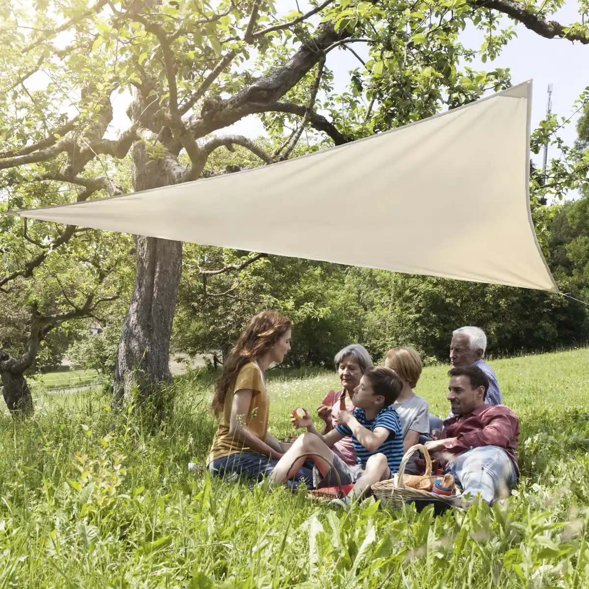 Bild 1 von IDEENWELT Sonnensegel 3,6 x 3,6 x 3,6 m