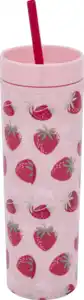 IDEENWELT Trinkbecher 450 ml Erdbeeren