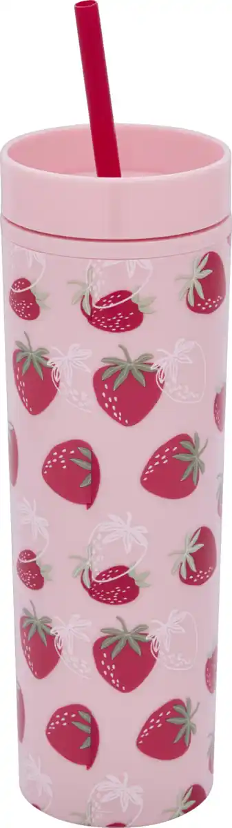 Bild 1 von IDEENWELT Trinkbecher 450 ml Erdbeeren