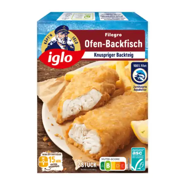 Bild 1 von IGLO Filegro Ofen-Backfisch 240g