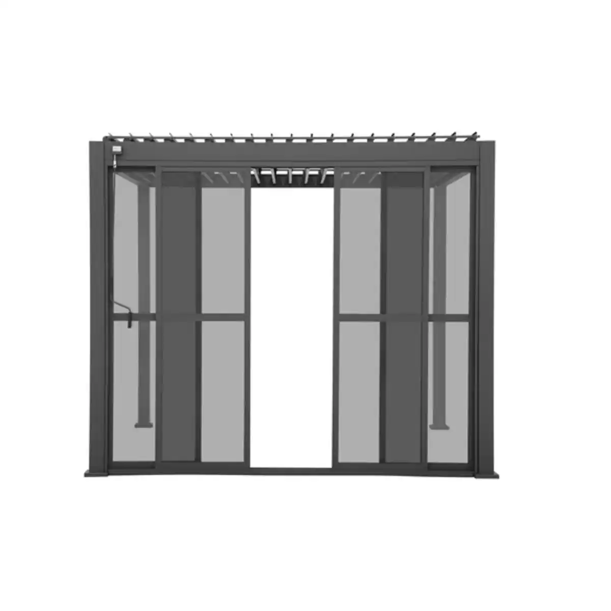 Bild 1 von Schiebetür, Höhe: 236 cm, anthrazit, pulverbeschichtet