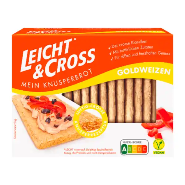 Bild 1 von LEICHT & CROSS Knusperbrot Weizen 125g