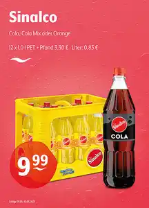 Sinalco Cola, Cola Mix oder Orange