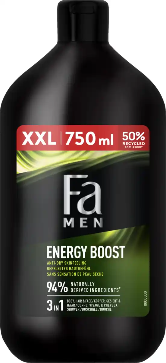 Bild 1 von Fa Men Duschgel Sport Energy Boost XXL, 750 ml