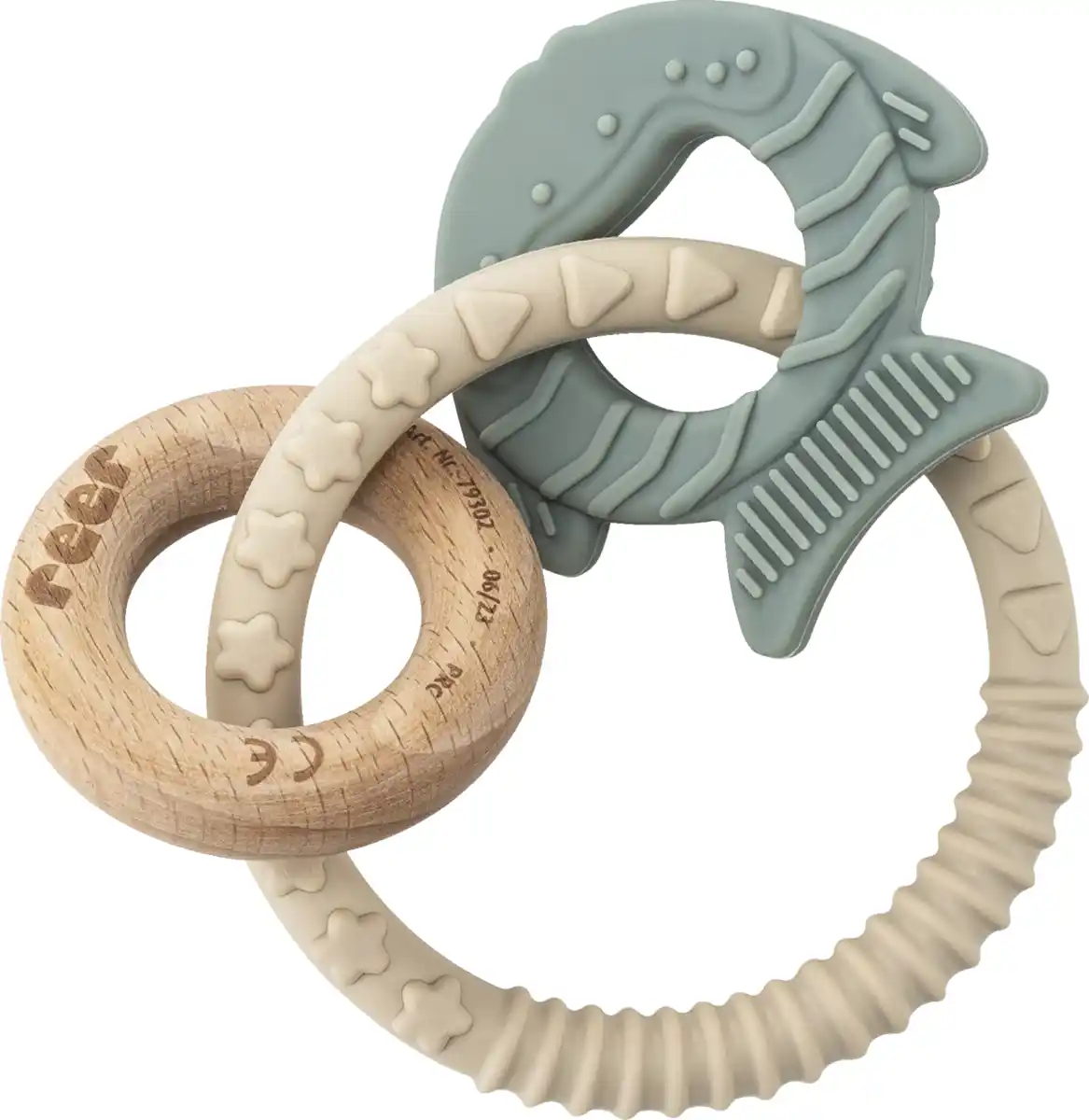 Bild 1 von reer BiteDuo Silikon-Holz-Beißring