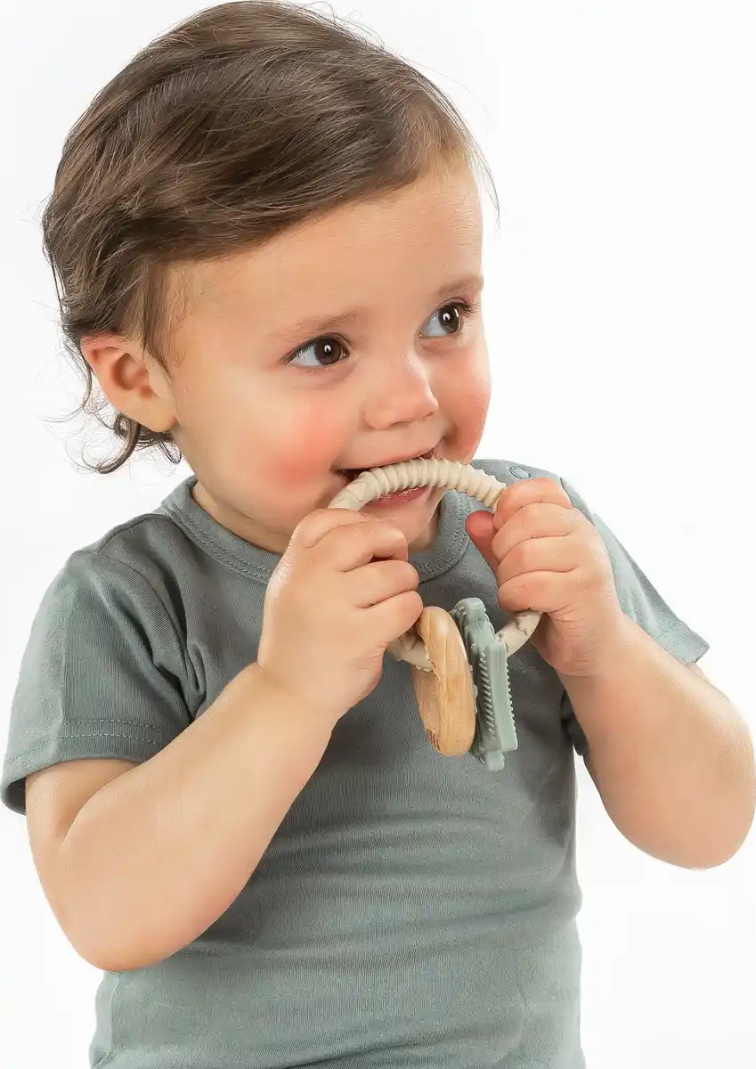 Bild 2 von reer BiteDuo Silikon-Holz-Beißring