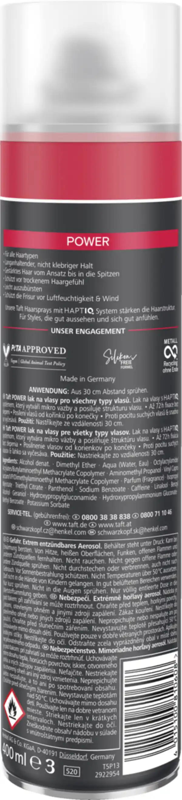 Bild 2 von Taft Haarlack Power, 400 ml