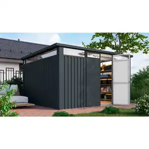 Gartenhaus »Osten 4«, BxHxT: 403 x 220 x 22,5 cm, (Außenmaße inkl. Dachüberstand), Wandstärke 0,5 mm