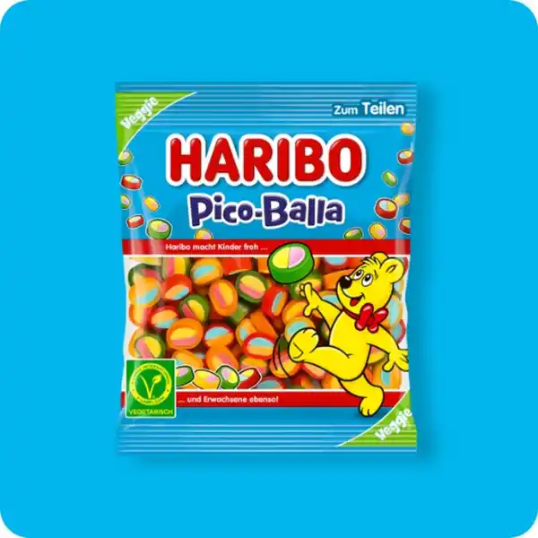 Bild 1 von HARIBO Fruchtgummi, Verschiedene Sorten (einige vegan oder vegetarisch)