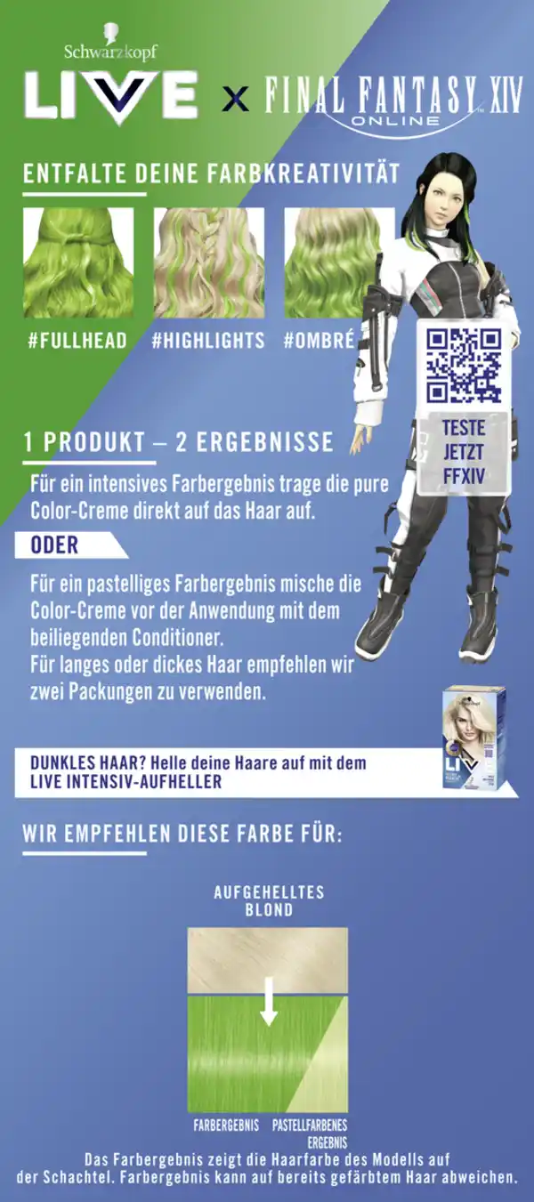 Bild 4 von Schwarzkopf LIVE Ultra Brights Haarfarbe 024 Vivid Green
