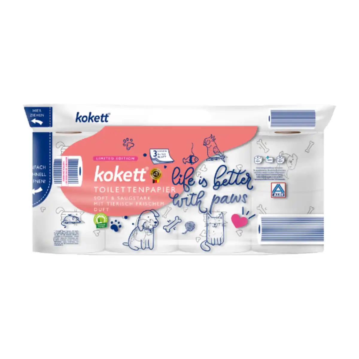 Bild 1 von KOKETT Toilettenpapier 150Blatt