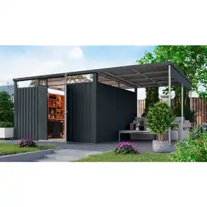 Gartenhaus »Osten 3,5«, BxHxT: 565 x 220 x 11,5 cm(Außenmaße inkl. Dachüberstand), Wandstärke 0,5 mm
