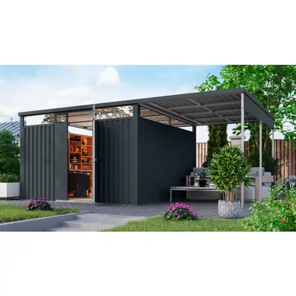 Bild 1 von Gartenhaus »Osten 3,5«, BxHxT: 565 x 220 x 11,5 cm(Außenmaße inkl. Dachüberstand), Wandstärke 0,5 mm
