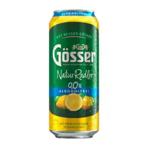 GÖSSER Natur-Radler 0,0 % 0,5L