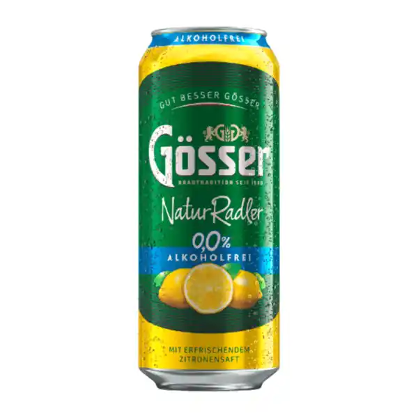 Bild 1 von GÖSSER Natur-Radler 0,0 % 0,5L