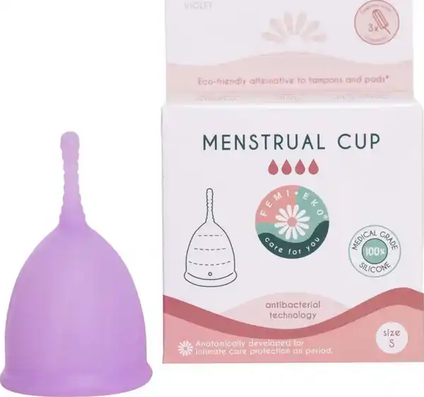 Bild 3 von Femi.Eko Antibakterielle Menstruationstasse lila Gr. S