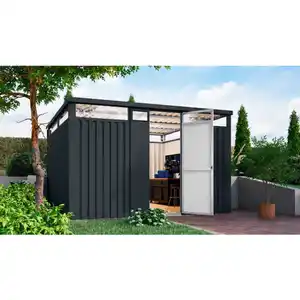 Gartenhaus »Osten 3,5«, BxHxT: 348 x 220 x 11,5 cm, (Außenmaße inkl. Dachüberstand), Wandstärke 0,5 mm