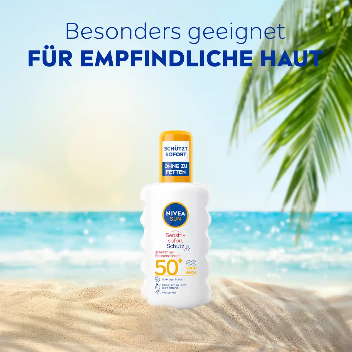 Bild 4 von NIVEA SUN Sensitiv Sofort-Schutz Sonnenspray LSF 50+, 200 ml