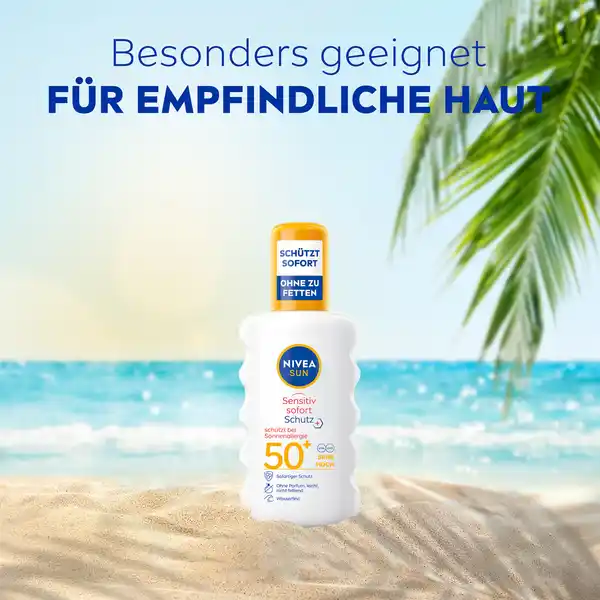 Bild 4 von NIVEA SUN Sensitiv Sofort-Schutz Sonnenspray LSF 50+, 200 ml