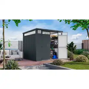 Gartenhaus »Osten 2«, BxHxT: 236 x 218 x 11 cm, (Außenmaße inkl. Dachüberstand), Wandstärke 0,5 mm