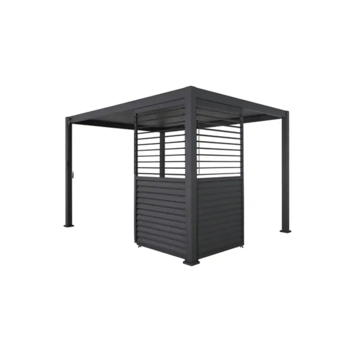 Bild 1 von Pergola-Lamellenwand »Plus 360«, Höhe: 236 cm, anthrazit, pulverbeschichtet