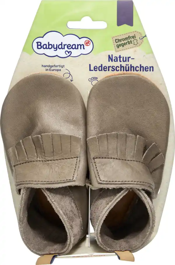 Bild 1 von Babydream Natur-Lederschühchen Gr. 18/19 taupe