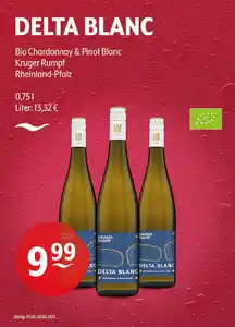 DELTA BLANC Bio Chardonnay & Pinot Blanc Kruger Rumpf Rheinland-Pfalz