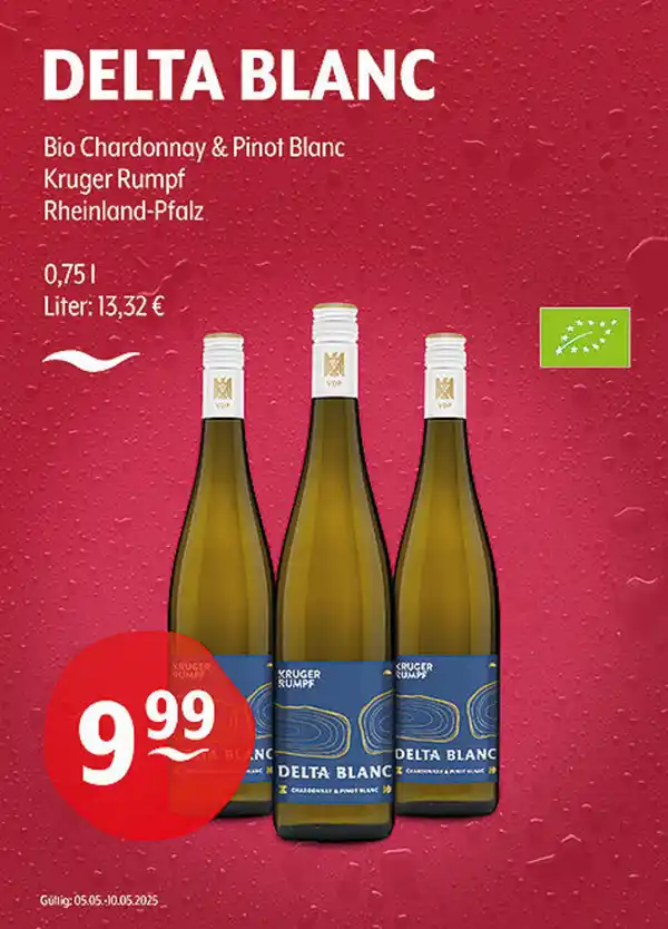 Bild 1 von DELTA BLANC Bio Chardonnay & Pinot Blanc Kruger Rumpf Rheinland-Pfalz
