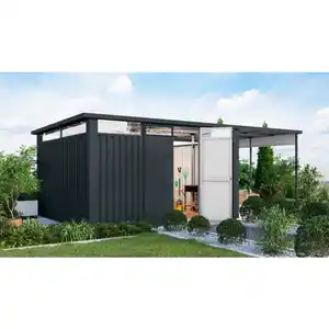 Gartenhaus »Osten 4«, BxHxT: 621 x 220 x 22,5 cm, (Außenmaße inkl. Dachüberstand), Wandstärke 0,5 mm