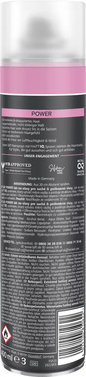 Bild 2 von Taft Haarspray Power cashmere, 400 ml