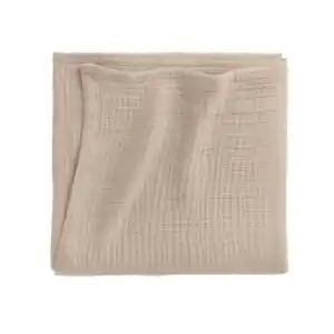 Musselin Tagesdecke 150x200 cm, taupe
