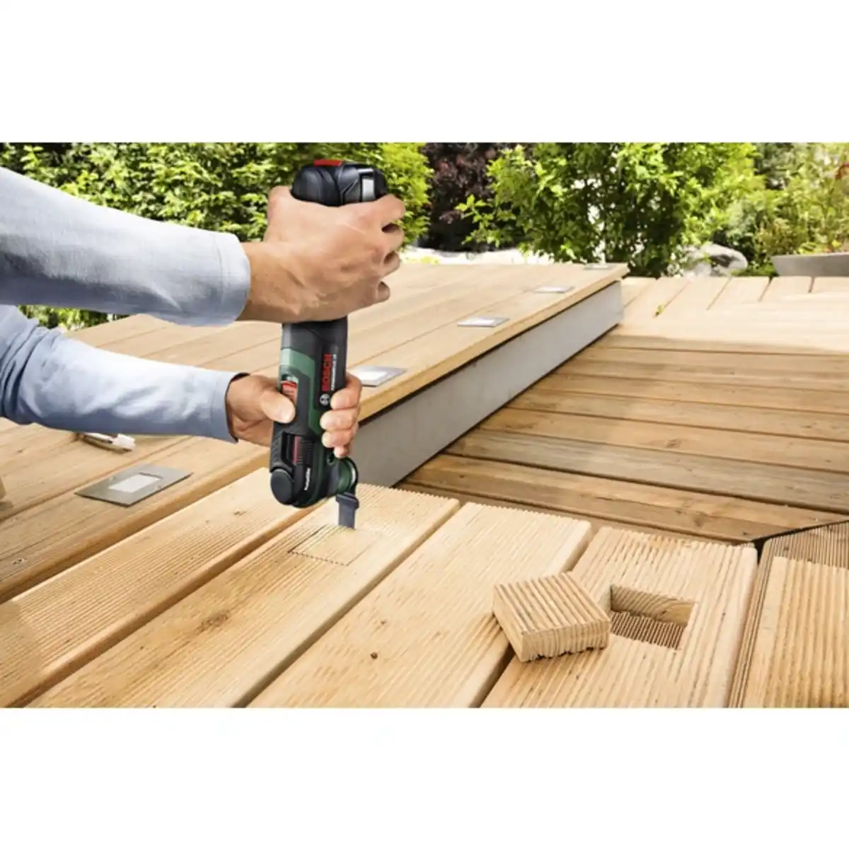 Bild 3 von Akku-Multifunktionswerkzeug »Advanced Multi 18«, schwarz/grün/rot, Kunststoff/Aluminiumdruckguss