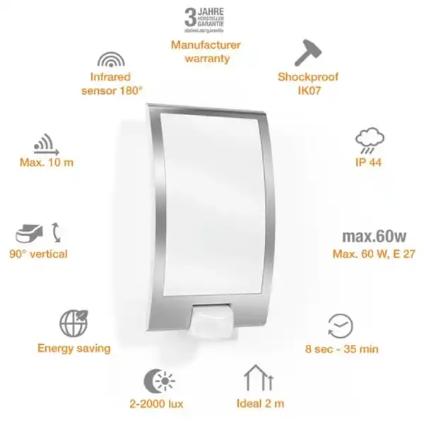 Bild 3 von Sensor-Außenleuchte »L 22 S«, 60 W, inkl. Bewegungsmelder