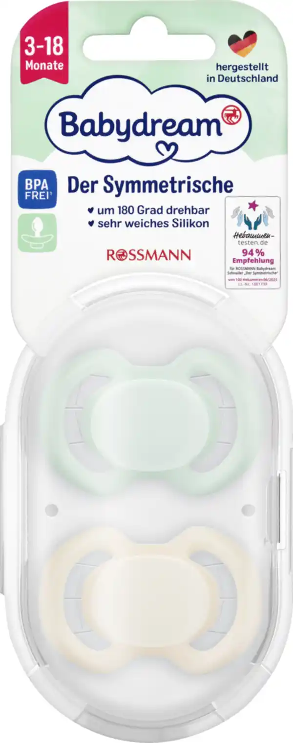 Bild 1 von Babydream Beruhigungssauger Der Symmetrische Grün & Beige 3-18 Monate