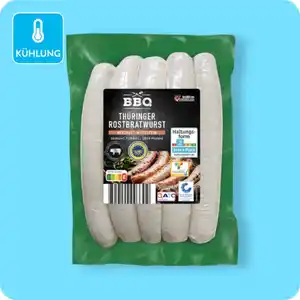 BBQ Thüringer Rostbratwurst, Herzhaft-mittelfein