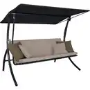 Bild 1 von Angerer Freizeitmöbel Hollywoodschaukel 'Motion Smart' sandfarben 3-Sitzer 210 x 145 x 160 cm