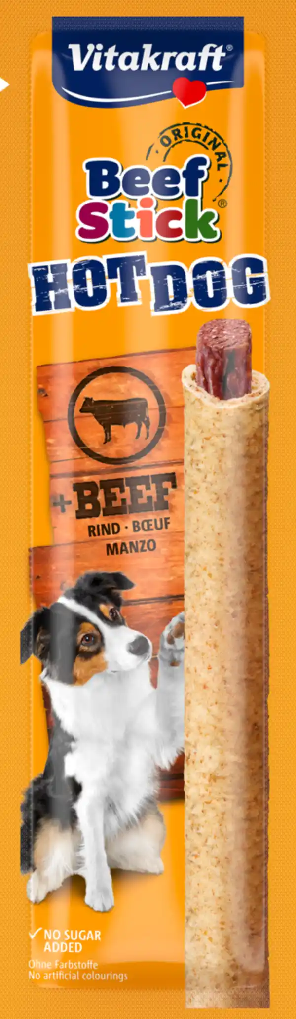 Bild 1 von Vitakraft Beef Stick Hot Dog + Rind, 30 g