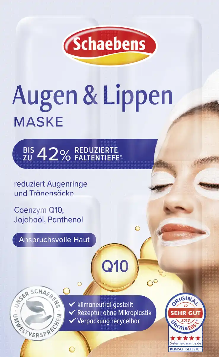 Bild 1 von Schaebens Augen & Lippen Maske, 6 ml 4x 1,5 ml = für 4 Anwendungen