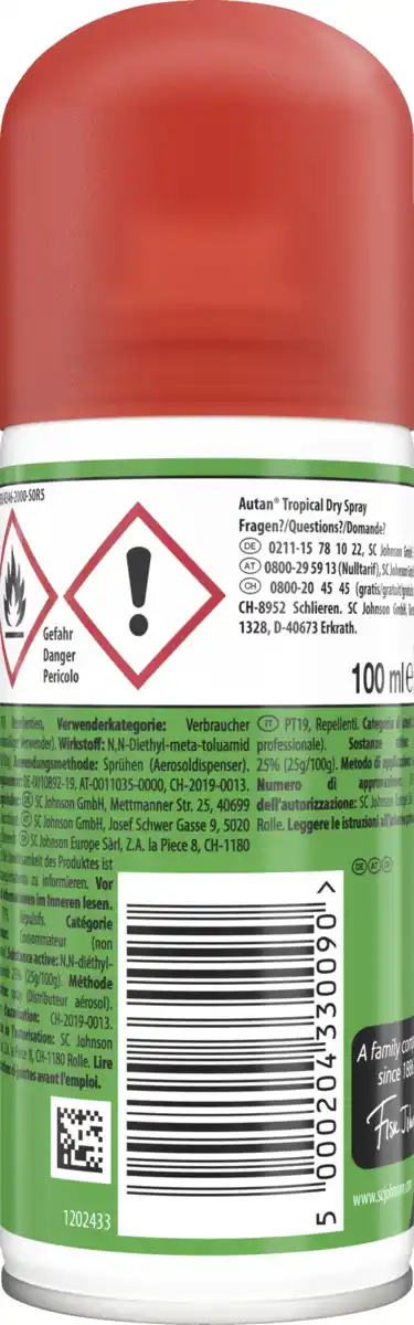 Bild 2 von Autan Tropical Dry Mückenspray, 100 ml