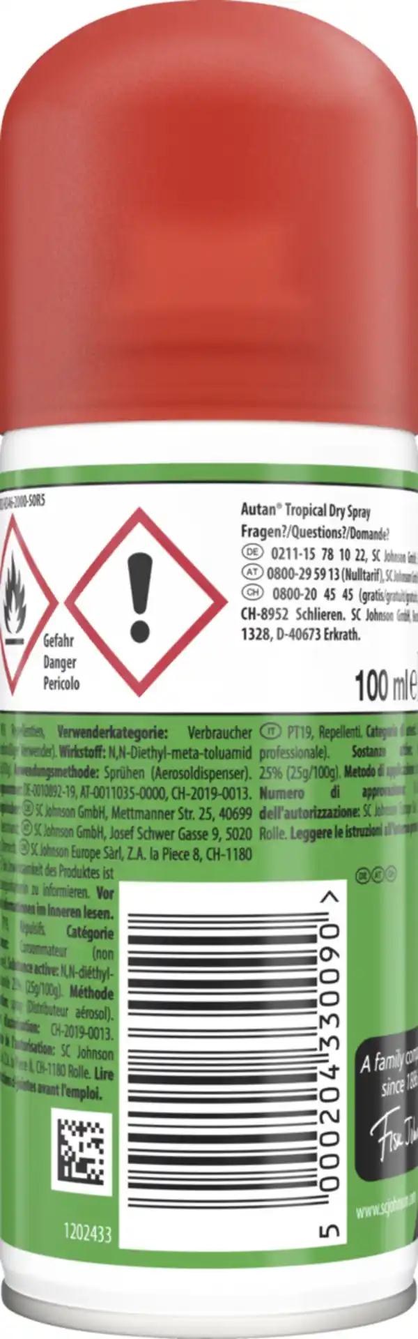 Bild 2 von Autan Tropical Dry Mückenspray, 100 ml