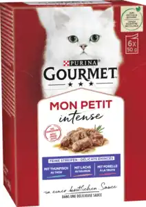 Purina GOURMET Mon Petit intense Feine Streifen in einer köstlichen Sauce, 300 g