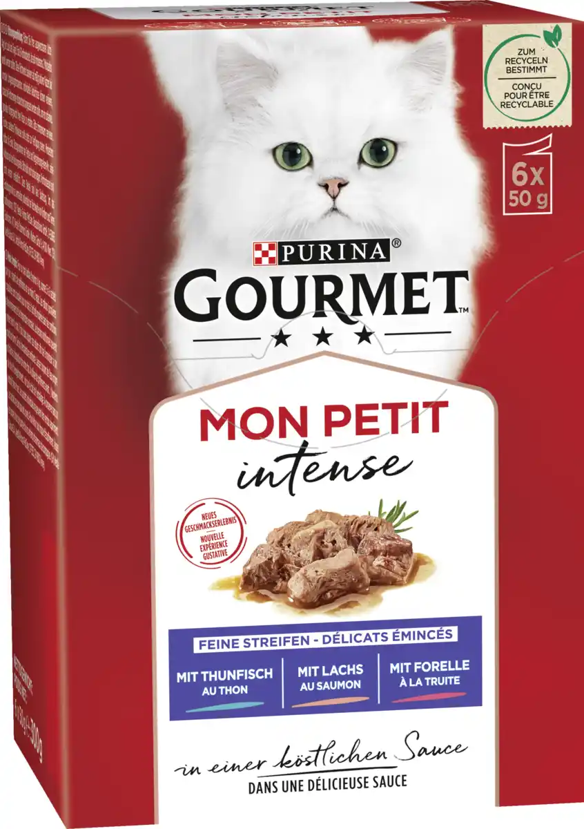 Bild 1 von Purina GOURMET Mon Petit intense Feine Streifen in einer köstlichen Sauce, 300 g