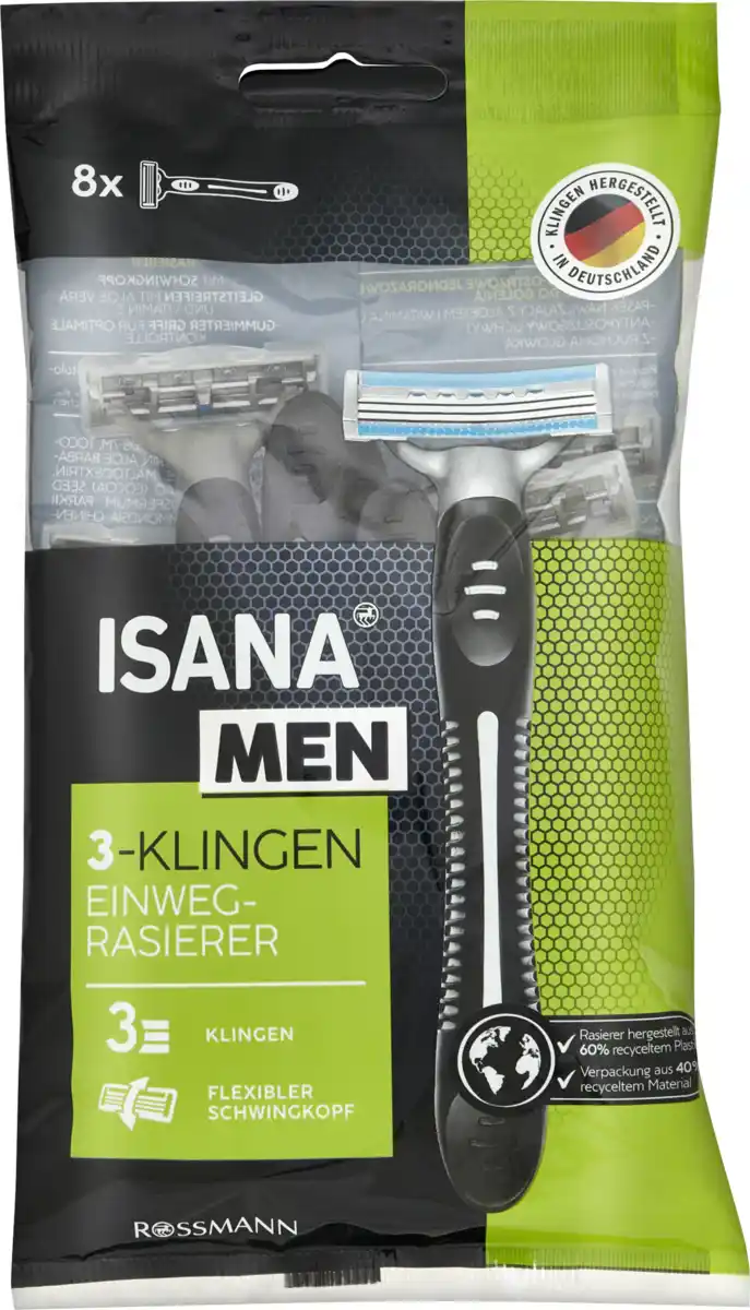 Bild 1 von ISANA MEN Einwegrasierer 3-Klingen