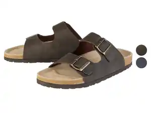 LIVERGY® Herren Pantoletten mit Lederdecksohle