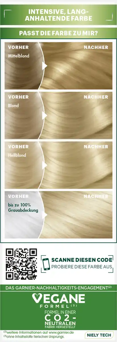 Bild 1 von Garnier Nutrisse Ultra Crème Coloration Dauerhafte Pflege-Haarfarbe 9 Hellblond
