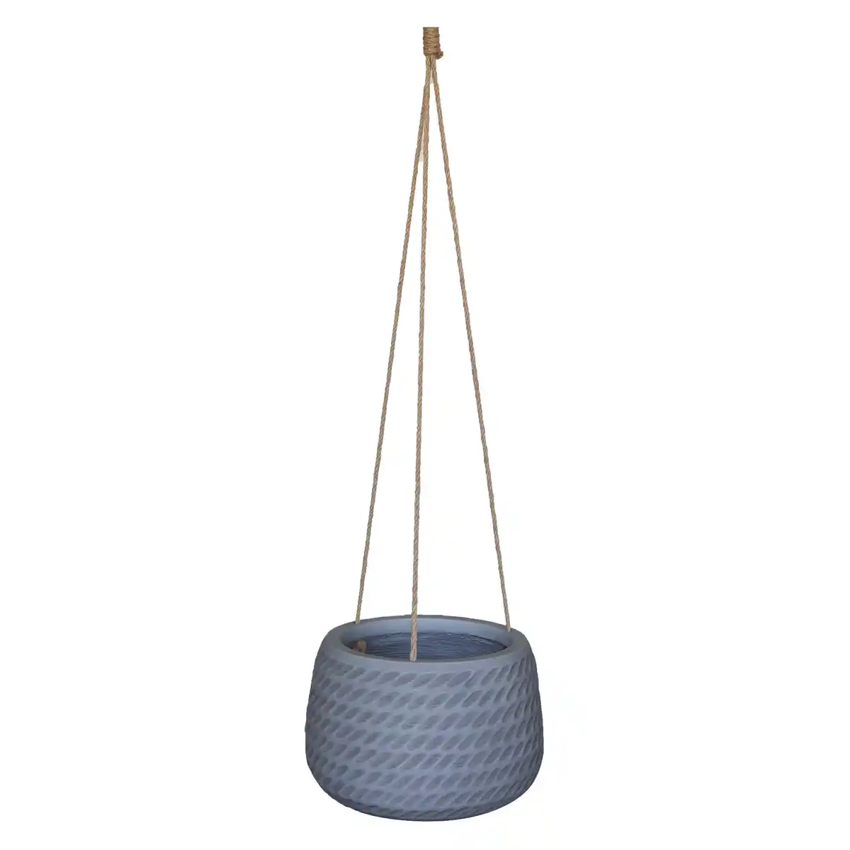 Bild 1 von toom Hängeampel 'Pacaya' Fiberglas grau P75 Ø 24 x 16 cm