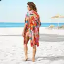 Bild 4 von Damen-Strandkleid mit Blätter-Muster