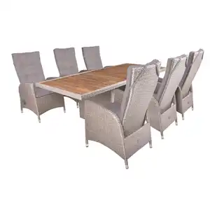 Garden Pleasure Gartenmöbel-Set 'Braga' braun 7-teilig