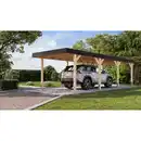 Bild 1 von Karibu Einzelcarport 'Elmo 2' Fichtenholz naturbelassen 318 x 246,5 x 813 cm